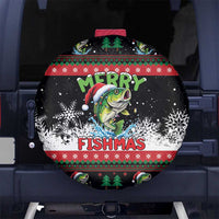 Fishing Christmas Merry Fishmas Spare Tire Cover We Wish You A Merry Fishmas - Wonder Print Shop
