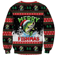 Fishing Christmas Merry Fishmas Sweatshirt We Wish You A Merry Fishmas - Wonder Print Shop