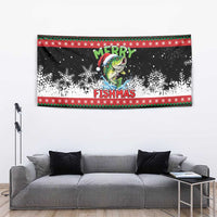 Fishing Christmas Merry Fishmas Tapestry We Wish You A Merry Fishmas - Wonder Print Shop