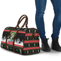 Fishing Christmas Merry Fishmas Travel Bag We Wish You A Merry Fishmas - Wonder Print Shop