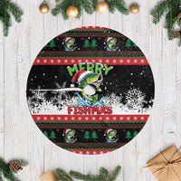 Fishing Christmas Merry Fishmas Tree Skirt We Wish You A Merry Fishmas - Wonder Print Shop
