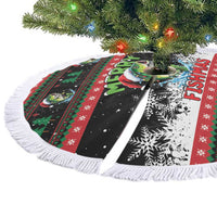 Fishing Christmas Merry Fishmas Tree Skirt We Wish You A Merry Fishmas - Wonder Print Shop