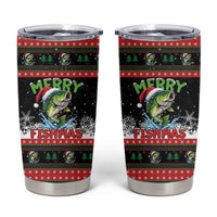 Fishing Christmas Merry Fishmas Tumbler Cup We Wish You A Merry Fishmas - Wonder Print Shop