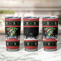 Fishing Christmas Merry Fishmas Tumbler Cup We Wish You A Merry Fishmas - Wonder Print Shop