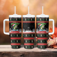 Fishing Christmas Merry Fishmas Tumbler With Handle We Wish You A Merry Fishmas - Wonder Print Shop