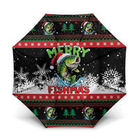 Fishing Christmas Merry Fishmas Umbrella We Wish You A Merry Fishmas - Wonder Print Shop