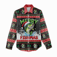 Fishing Christmas Merry Fishmas Women Casual Shirt We Wish You A Merry Fishmas - Wonder Print Shop
