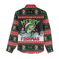 Fishing Christmas Merry Fishmas Women Casual Shirt We Wish You A Merry Fishmas - Wonder Print Shop