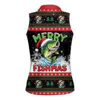 Fishing Christmas Merry Fishmas Women Sleeveless Polo Shirt We Wish You A Merry Fishmas - Wonder Print Shop