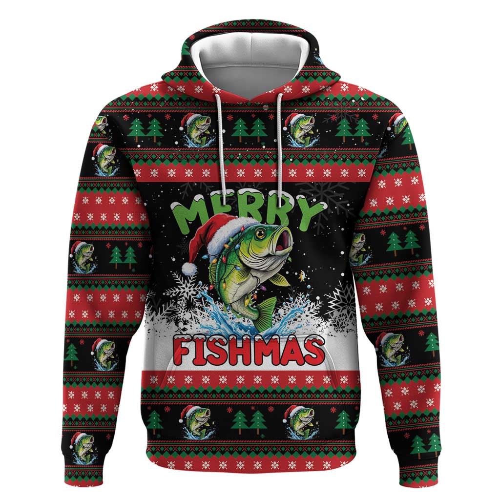 Fishing Christmas Merry Fishmas Zip Hoodie We Wish You A Merry Fishmas - Wonder Print Shop