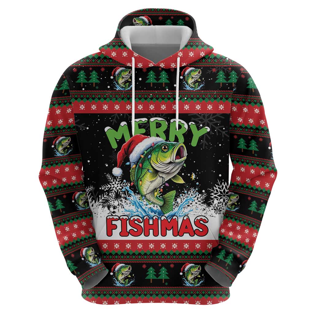 Fishing Christmas Merry Fishmas Zip Hoodie We Wish You A Merry Fishmas - Wonder Print Shop