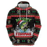Fishing Christmas Merry Fishmas Zip Hoodie We Wish You A Merry Fishmas - Wonder Print Shop