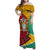 Guyana Republic Day Family Matching Off Shoulder Maxi Dress and Hawaiian Shirt Coat Of Arms Leopard Pattern - Wonder Print Shop