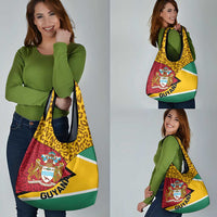 Guyana Republic Day Grocery Bag Coat Of Arms Leopard Pattern