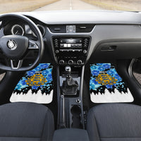 Estonia Independence Day Car Mats Cornflower Unique Style - Wonder Print Shop
