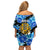 Estonia Independence Day Family Matching Off Shoulder Short Dress and Hawaiian Shirt Cornflower Unique Style - Wonder Print Shop