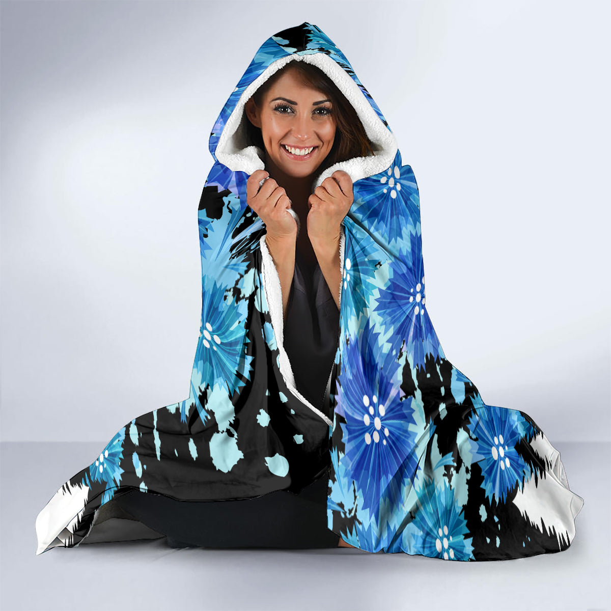 Estonia Independence Day Hooded Blanket Cornflower Unique Style