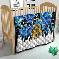 Estonia Independence Day Quilt Cornflower Unique Style - Wonder Print Shop