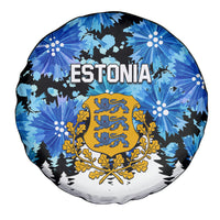 Estonia Independence Day Spare Tire Cover Cornflower Unique Style - Wonder Print Shop