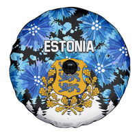 Estonia Independence Day Spare Tire Cover Cornflower Unique Style - Wonder Print Shop
