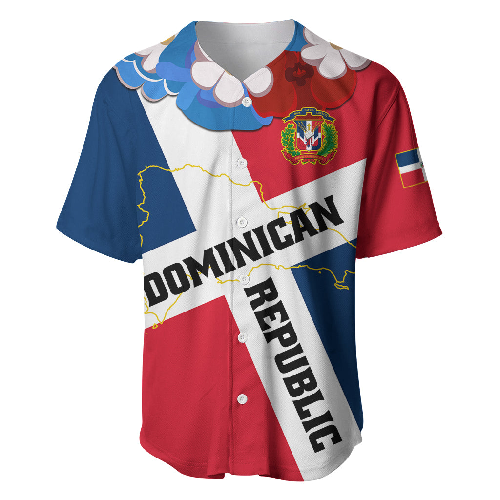 Dominican Republic Independence Day Baseball Jersey Coat Of Arms Flag Style LT01