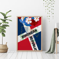 Dominican Republic Independence Day Canvas Wall Art Coat Of Arms Flag Style - Wonder Print Shop