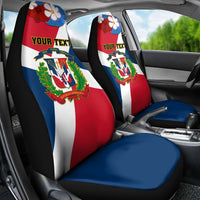 Dominican Republic Independence Day Car Seat Cover Coat Of Arms Flag Style - Wonder Print Shop