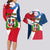 Dominican Republic Independence Day Couples Matching Long Sleeve Bodycon Dress and Hawaiian Shirt Coat Of Arms Flag Style LT01