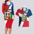 Dominican Republic Independence Day Couples Matching Long Sleeve Bodycon Dress and Hawaiian Shirt Coat Of Arms Flag Style - Wonder Print Shop