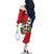 Dominican Republic Independence Day Family Matching Off Shoulder Long Sleeve Dress and Hawaiian Shirt Coat Of Arms Flag Style - Wonder Print Shop