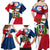 Dominican Republic Independence Day Family Matching Off Shoulder Maxi Dress and Hawaiian Shirt Coat Of Arms Flag Style LT01