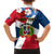 Dominican Republic Independence Day Family Matching Off Shoulder Short Dress and Hawaiian Shirt Coat Of Arms Flag Style LT01