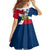 Dominican Republic Independence Day Family Matching Off Shoulder Short Dress and Hawaiian Shirt Coat Of Arms Flag Style - Wonder Print Shop