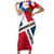 Dominican Republic Independence Day Family Matching Short Sleeve Bodycon Dress and Hawaiian Shirt Coat Of Arms Flag Style - Wonder Print Shop