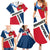 Dominican Republic Independence Day Family Matching Summer Maxi Dress and Hawaiian Shirt Coat Of Arms Flag Style LT01