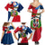 Dominican Republic Independence Day Family Matching Summer Maxi Dress and Hawaiian Shirt Coat Of Arms Flag Style LT01