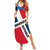 Dominican Republic Independence Day Family Matching Summer Maxi Dress and Hawaiian Shirt Coat Of Arms Flag Style LT01