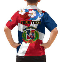 Dominican Republic Independence Day Family Matching Tank Maxi Dress and Hawaiian Shirt Coat Of Arms Flag Style - Wonder Print Shop