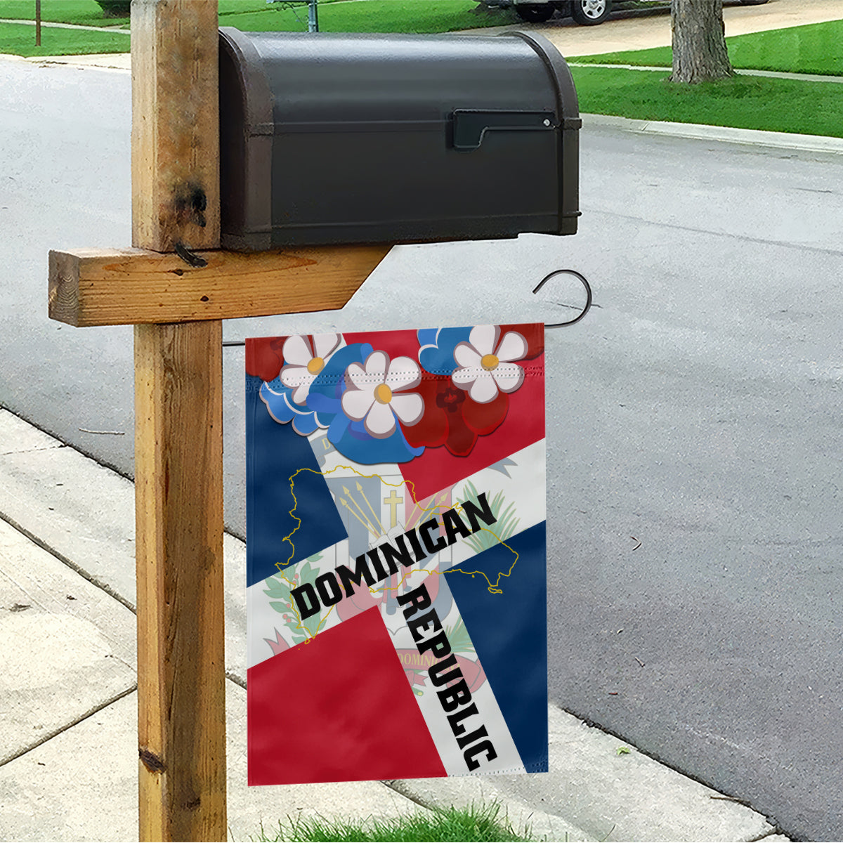 Dominican Republic Independence Day Garden Flag Coat Of Arms Flag Style - Wonder Print Shop