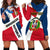 Dominican Republic Independence Day Hoodie Dress Coat Of Arms Flag Style LT01