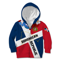Dominican Republic Independence Day Kid Hoodie Coat Of Arms Flag Style - Wonder Print Shop