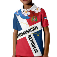 Dominican Republic Independence Day Kid Polo Shirt Coat Of Arms Flag Style - Wonder Print Shop