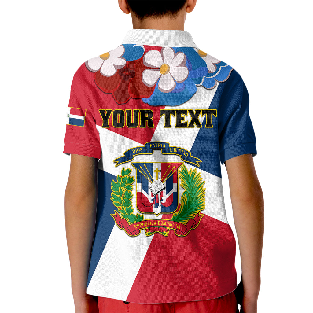 Dominican Republic Independence Day Kid Polo Shirt Coat Of Arms Flag Style - Wonder Print Shop