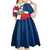 Dominican Republic Independence Day Kid Short Sleeve Dress Coat Of Arms Flag Style - Wonder Print Shop