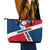 Dominican Republic Independence Day Leather Tote Bag Coat Of Arms Flag Style LT01