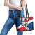 Dominican Republic Independence Day Leather Tote Bag Coat Of Arms Flag Style LT01