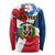 Dominican Republic Independence Day Long Sleeve Shirt Coat Of Arms Flag Style LT01