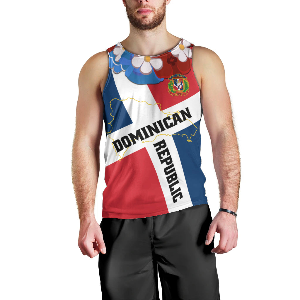Dominican Republic Independence Day Men Tank Top Coat Of Arms Flag Style - Wonder Print Shop