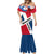 Dominican Republic Independence Day Mermaid Dress Coat Of Arms Flag Style LT01