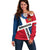 Dominican Republic Independence Day Off Shoulder Sweater Coat Of Arms Flag Style - Wonder Print Shop